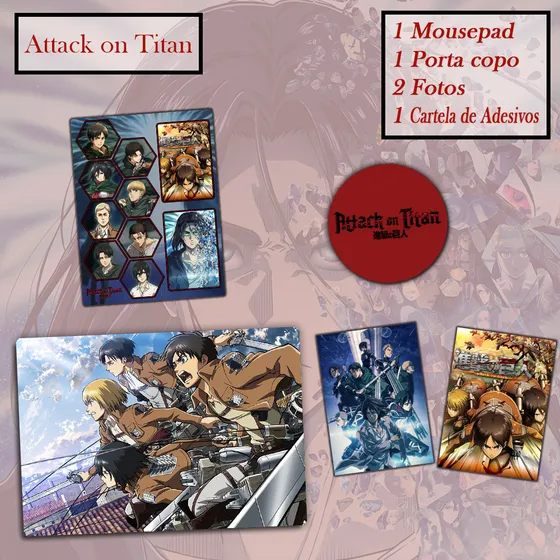 Mouse Pad Anime Kit Com Variações Chaveiro Mousepad M02