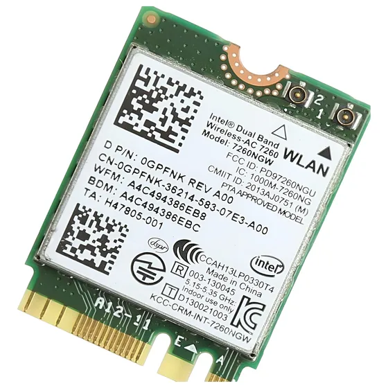 Intel Dual Band Wireless-ac 7260 7260ngw 0gpfnk Bt - Dell