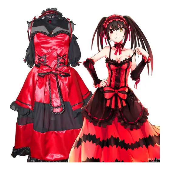 Cosplay De Kurumi Tokisaki Anime Steel Angel Kurumi Hallowen