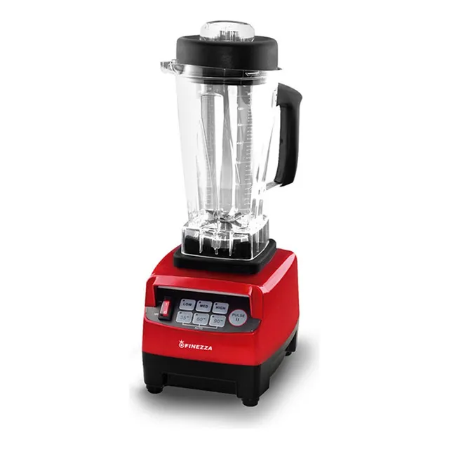 Licuadora Industrial Finezza Fz-887ind Digital 1500watts Color Rojo