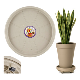Suporte C/ Rodinhas Prato Para Vaso Em Abs 52cm Varias Cores Suporte C/ Rodinhas Prato Para Vaso Em Abs 52cm Varias Cores