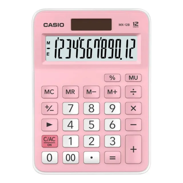 Calculadora De Escritorio Mx-12b-pk Rosado Pastel