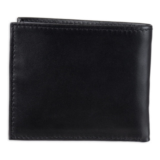 Cartera Tommy Hilfiger Delgada De Cuero Plegable Negra Para Cartera Tommy Hilfiger Delgada De Cuero Plegable Negra Para