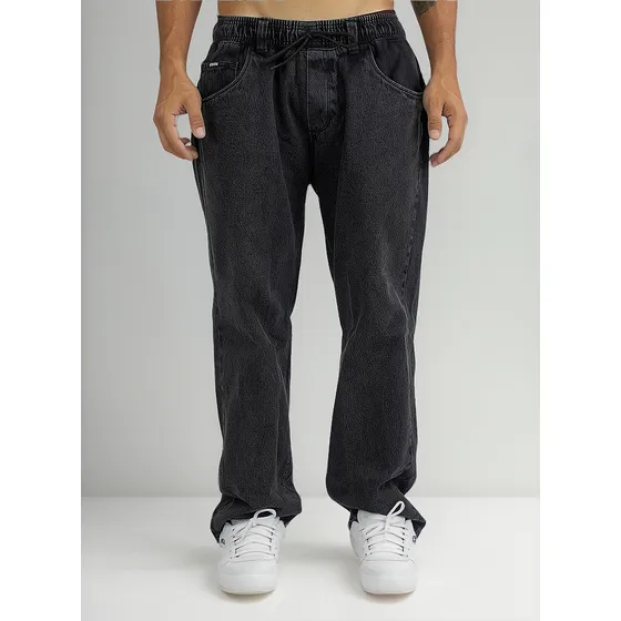 Calça Jeans Estonada Hocks Skate Big Jogger Bag Original