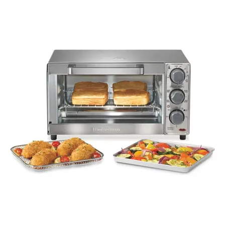 Horno Tostador Eléctrico Hamilton Beach Reacondicionado Gris
