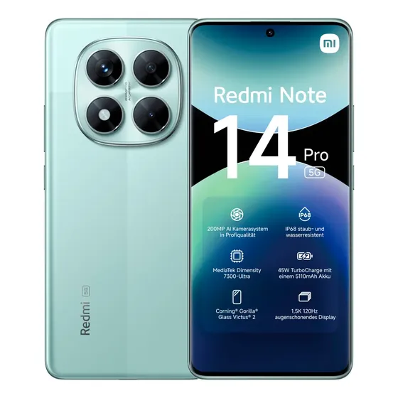 Xiaomi Redmi Note 14 Pro 5g 256gb / 8gb Ram Dual Sim - Cover Color Verde