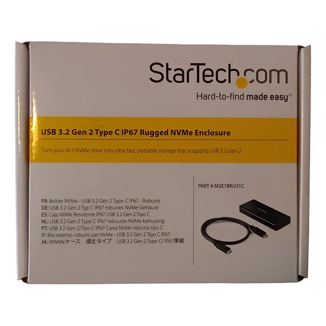 Gabinete Ssd Startech M2e1bmu31c Nvme M.2 - Usb C