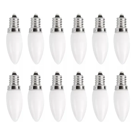 10 Lâmpadas Led De Filamento Longo E12, Reguláveis