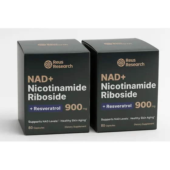 Reus Research Nad+resveratrol 900mg Nicotinamide 160caps Sabor Sin Sabor