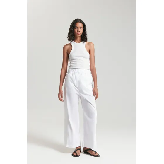 Pantalon Acerola Blanco De Mujer Maria Cher Algodón