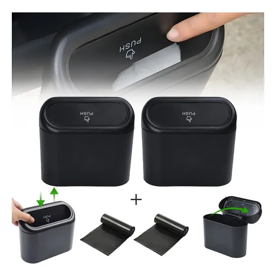 2pcs Multiusos Caja Con Tapa Organizadora Para Asiento Auto