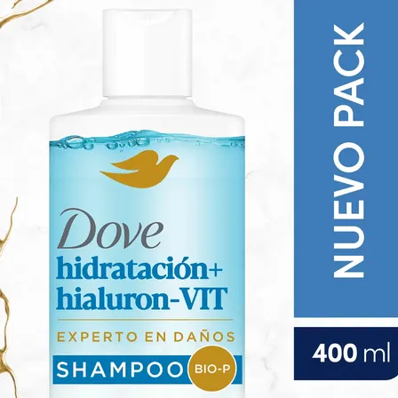 Shampoo Hidratación + Vitamina A & E 400ml Botella Dove