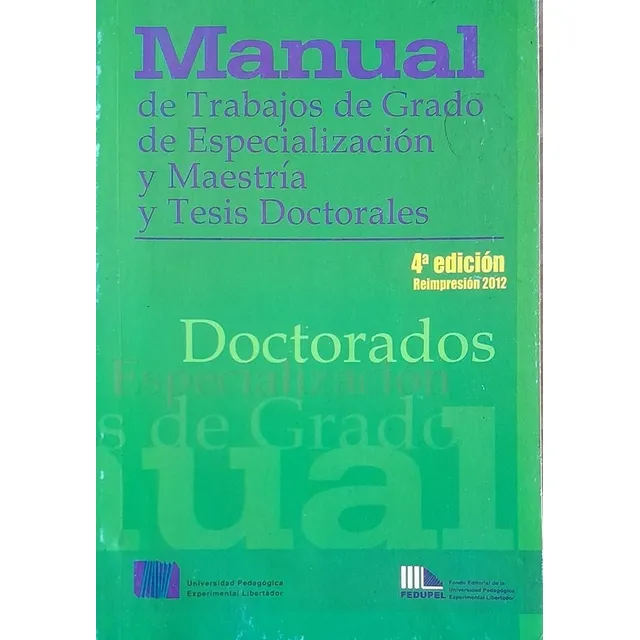 Manual Upel Trabajo De Grado Especializacion Maestria Tesis