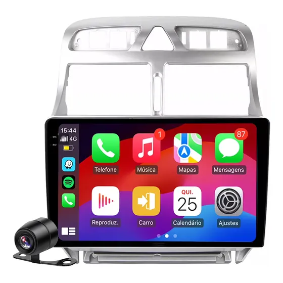 Estereo Pantalla Peugeot 307 9 Gps Car Play Wifi Bt
