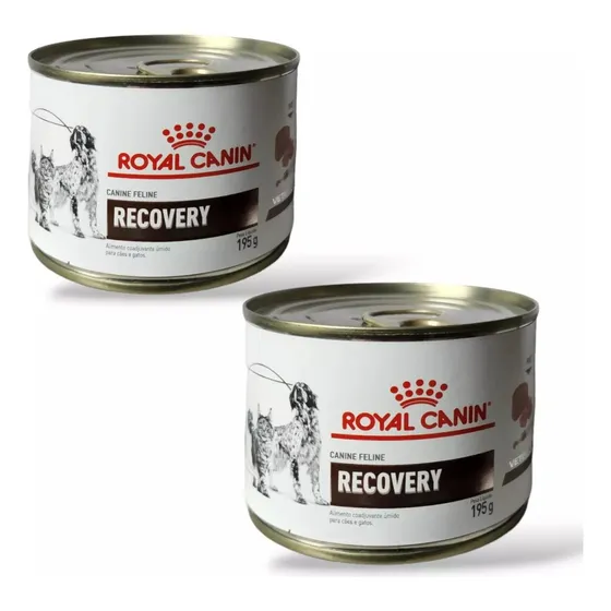 Royal Canin Latas Recovery Cães E Gatos 195g Kit Com 2 Unid