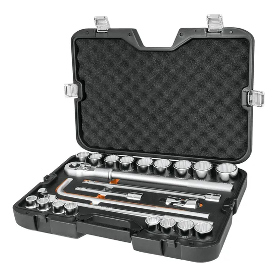 Juego De Dados 24 Piezas Mm  Cuadrante 3/4 Truper (13874)