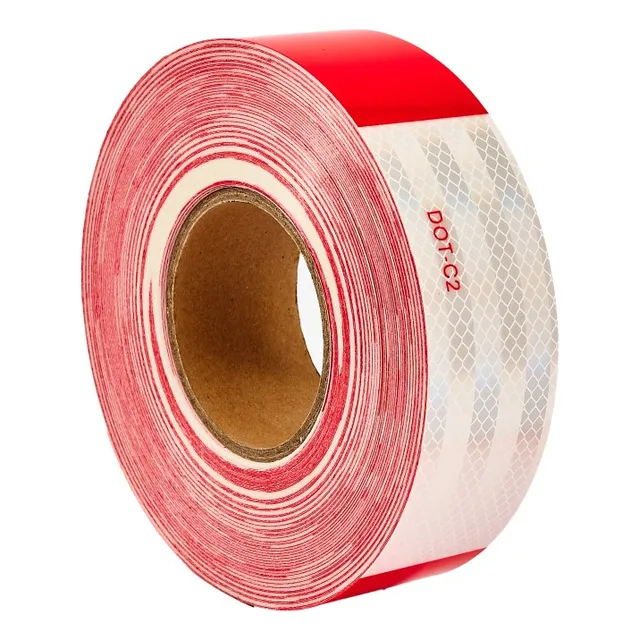 Cinta Reflectante Rojo - Blanco 45,7 Mts