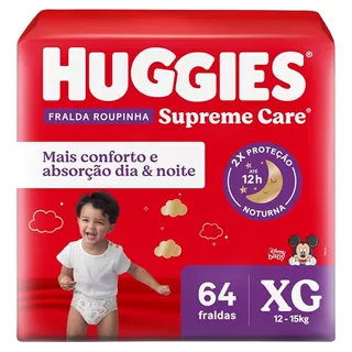 Fralda Roupinha Huggies Supreme Care Xg 64 Un Fralda Roupinha Huggies Supreme Care Xg 64 Un