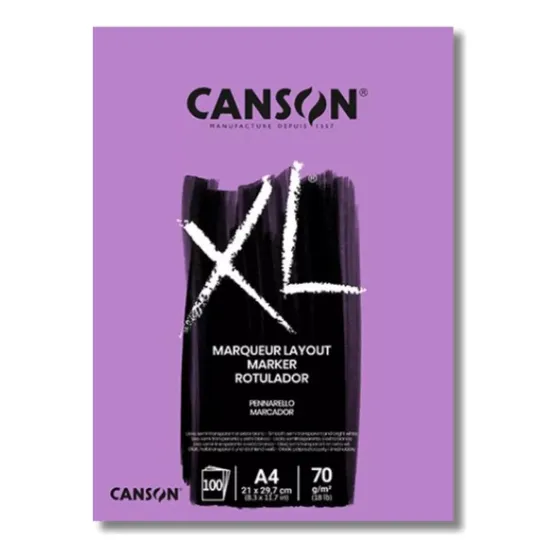 Block Papel Canson Xl Marker A4 Tinta Marcador Manga Hand