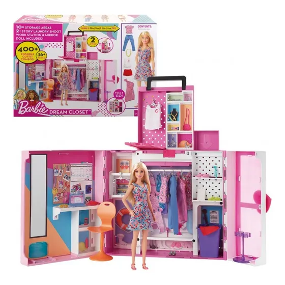 Juguete/barbie Fashionista Armario De Ensueño Con Accesorio