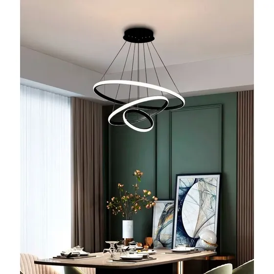 Lustre Pendente Moderno De Led 3 Cor Luminária 110v/220v