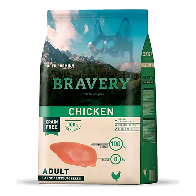 Bravery Chicken adulto razas medianas/grandes 4kg