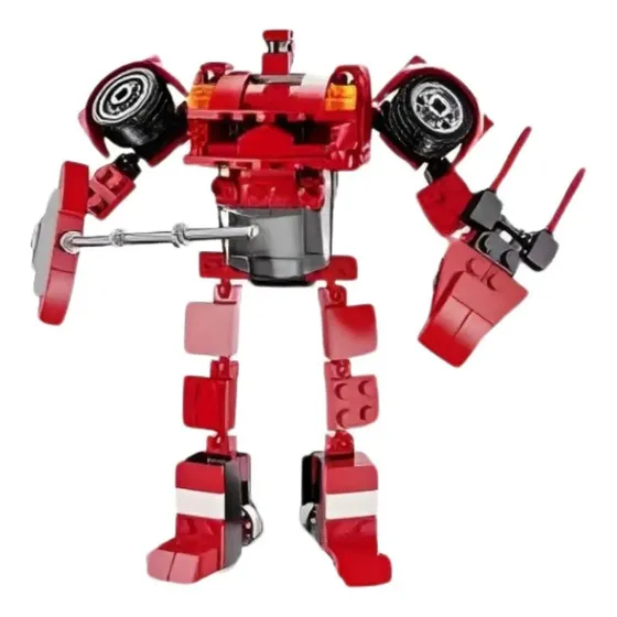 Robô Transformer 2 Em 1 Carro De Corrida Em Blocos De Montar Quantidade De Peças 200 Versão Do Personagem Carro Robô Lego