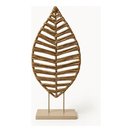 Centro De Mesa Con Forma De Hoja 16 X 50 Cm