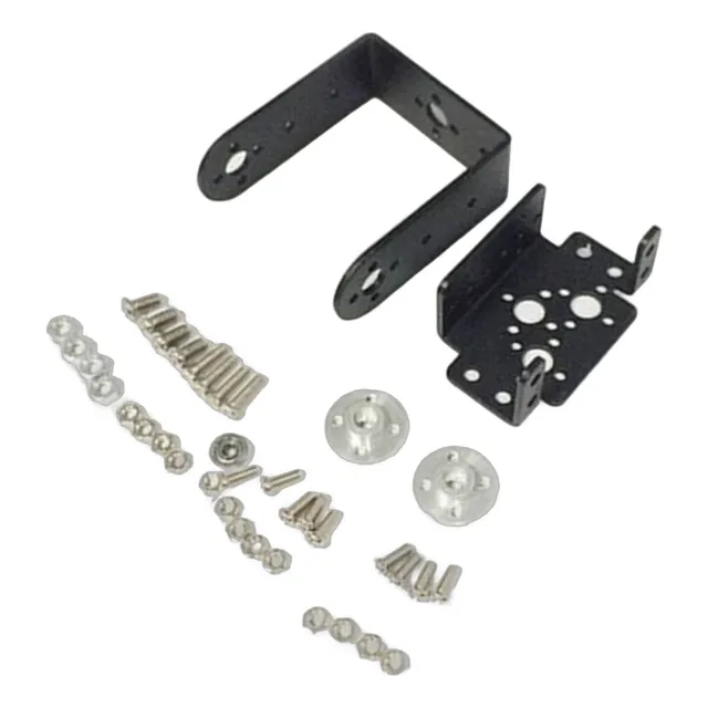 Kit Soporte Para Servo Motores Mg995 Mg996r Aluminio 2 Dof