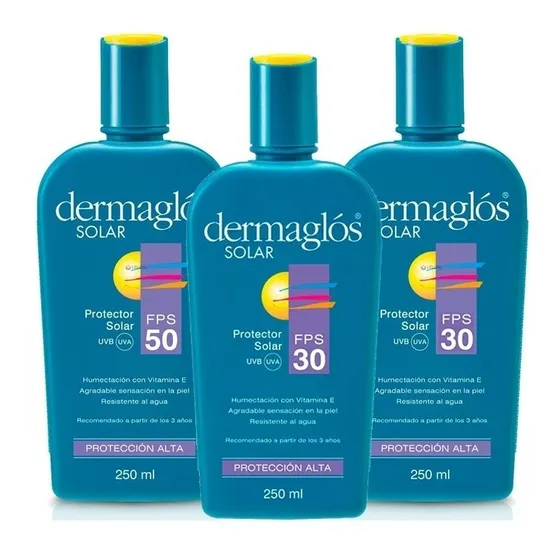 Dermaglos Solar Factor 50 Y Factor 30 X 250 Grs