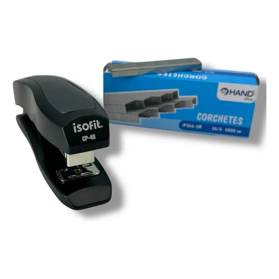 Set Corchetera Isofit De Escritorio + 5000 Corchetes