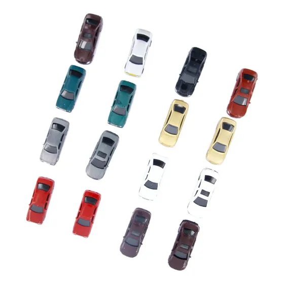 100pcs Pintó Coches Modelo Construcción De Tren Escala Ho