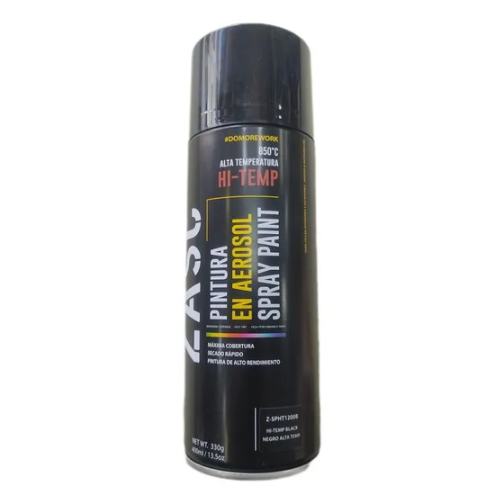 Spray Negro Resistente A Altas Temperaturas Zasc 