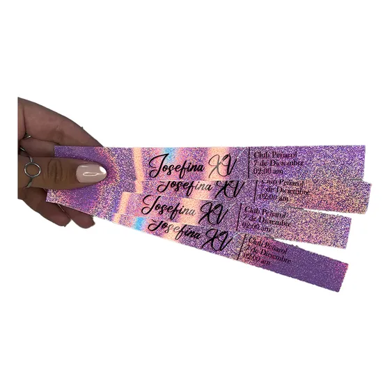 Pulseras Entradas Holograficas X 100 U
