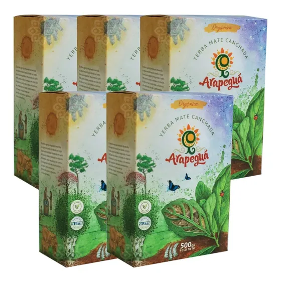 Pack Yerba Mate Arapeguá Orgánica Biodinámica Estac 24meses