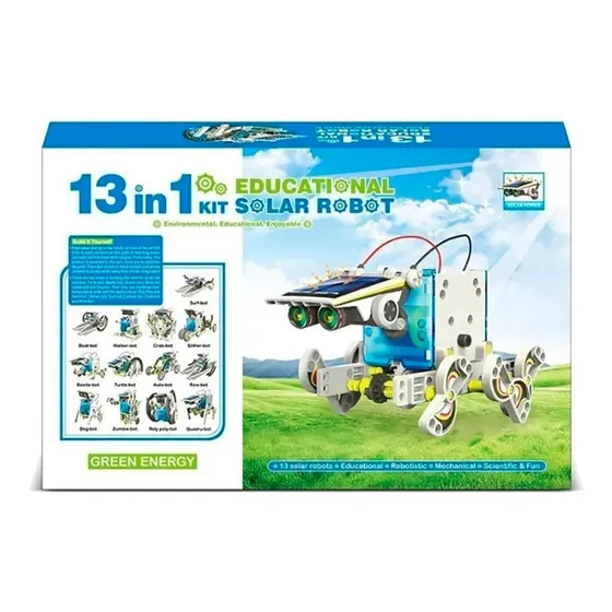 Kit Arma Tus Robots 13 En 1 - Juego Energía Solar