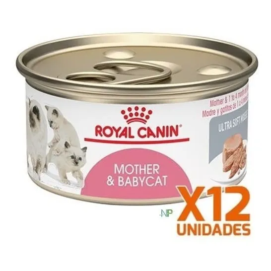12 X Latas Royal Canin Gatito Mother Babycat 145gr. Np