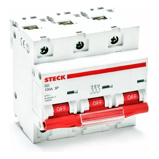 Interruptor Din 3 X 100 Amp Marca Steck