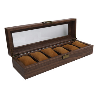 Soporte Portátil De Madera Para Guardar Joyas Con 6 Rejillas Soporte Portátil De Madera Para Guardar Joyas Con 6 Rejillas
