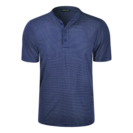 Camisas De Golf Sin Cuello Para Hombre, De Secado Rápido, A 