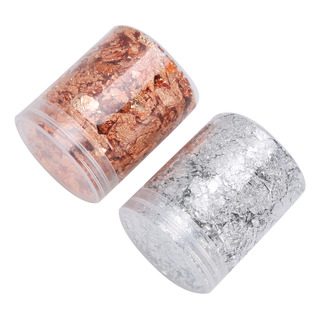 Hojuelas Doradas Para Decoración De Uñas, 2 Unidades, 5 G Hojuelas Doradas Para Decoración De Uñas, 2 Unidades, 5 G