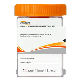 Frasco Certum Con Llave De Seguridad Para La Detección De Amp Coc Met Opi Thc Caja Con 25pz Frasco Certum Con Llave De Seguridad Para La Detección De Amp Coc Met Opi Thc Caja Con 25pz