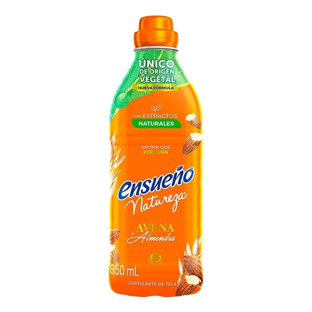Suavizante Ensueño Natureza Avena y almendra en botella 850 ml