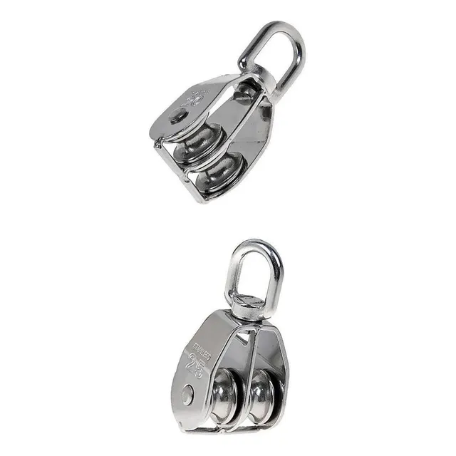 2pcs / Set Ruedas De Elevación Del Bloque De Aparejos De De