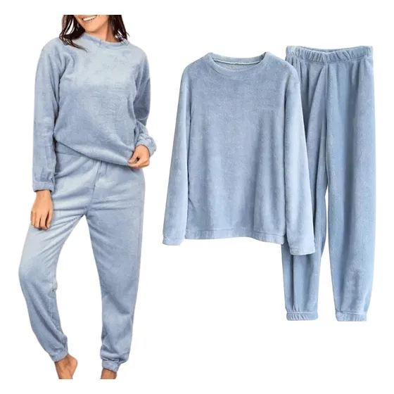 Conjunto Pijama Jogging  Plush Peluche Abrigo Inv.