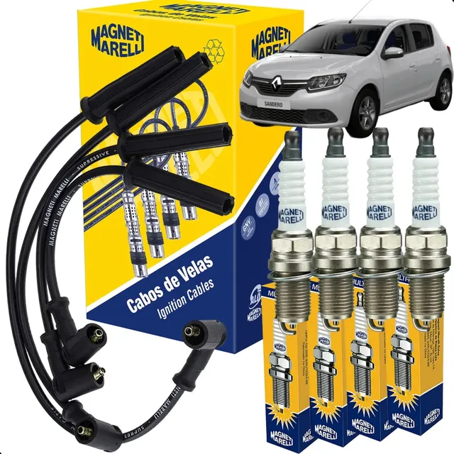 Kit Cabo E Vela Sandero 1.6 8v Original Magneti Marelli