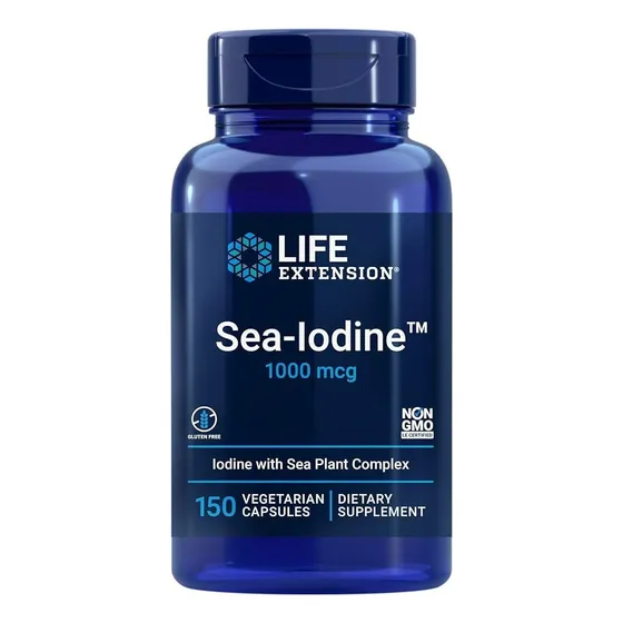 Supplement Life Extension Sea-yodo, 1000 Mcg, 150 Cápsulas V