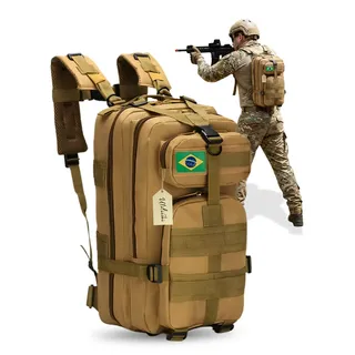 Utilizzei Mochila Tática Bolsa Militar Resistente 30 Litros Impermeáv