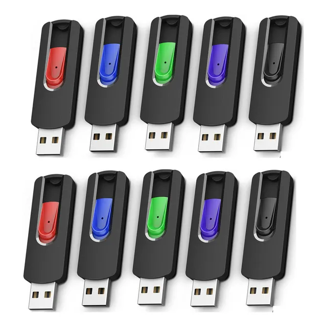 Memorias Usb 2.0 Topesel u200 16 Gb color Plateado 10 Piezas