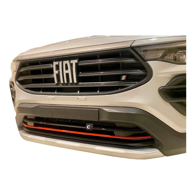 Aplique Friso Inferior Parachoque Vermelho Fiat Pulse 